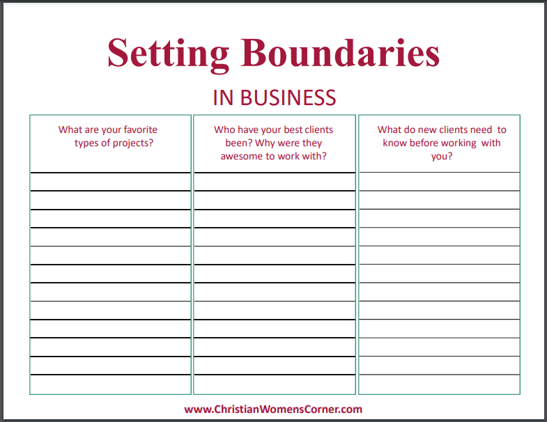 Setting Boundaries In Business